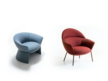 SWALE - Fabric armchair with with upholstered base by La Cividina - view 3